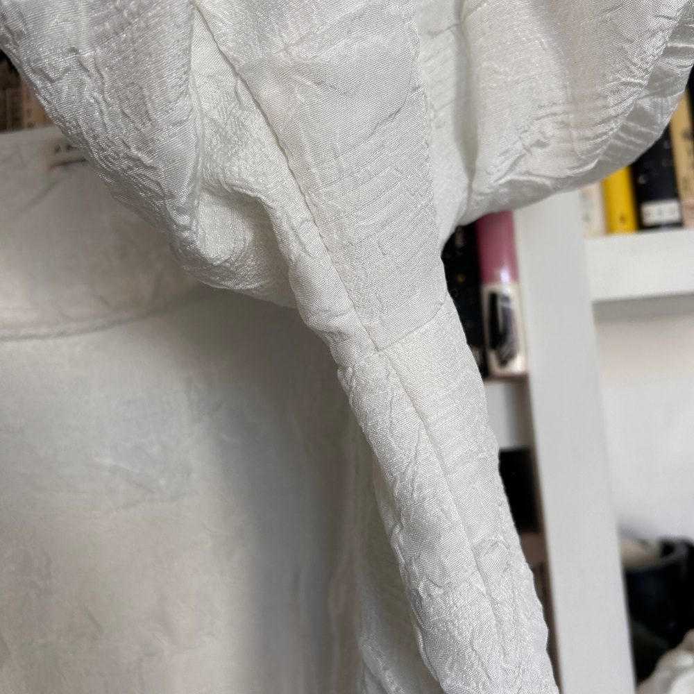 A BRONZE AGE White Puff-Sleeve Maxi Dress - Picture 5 of 8
